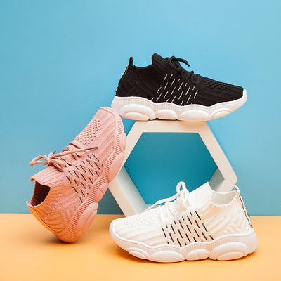 Zapatillas Deportivas Tejidas con Cordones para Niños - Primavera y Otoño - Image 7