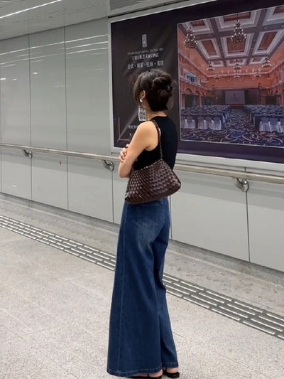 Bolso Tejido de Cuero Auténtico para Mujer - Bandolera Minimalista - Image 21