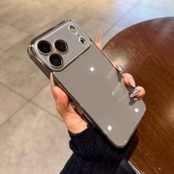 Funda para Teléfono con Cristal Templado Electrochapado y Efecto Hielo
