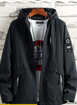 Chaqueta Acolchada Gruesa con Capucha - Colores Sólidos