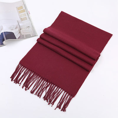 Bufanda Masculina de Color Sólido para Otoño e Invierno - Image 6