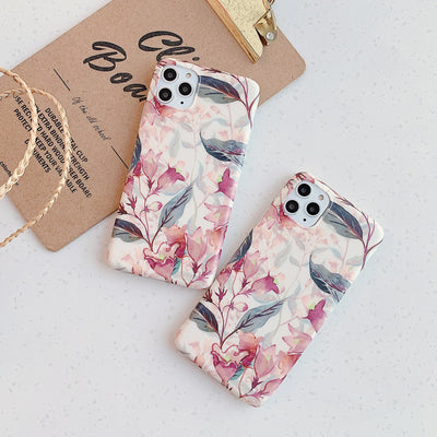 Funda para Teléfono con Diseño Literario y Flores Clásicas