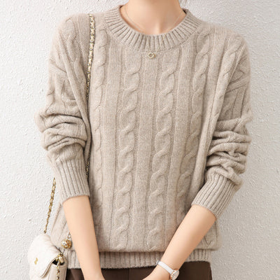 Suéter de Cachemira Holgado Oversized - Tejido Premium
