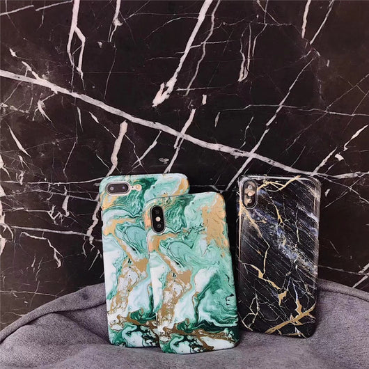 Funda para Teléfono Mármol Verde Dorado Render - Image 2