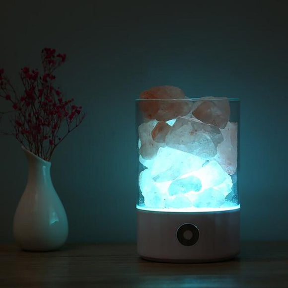 Lámpara de Sal Cristal Romántica para Dormir