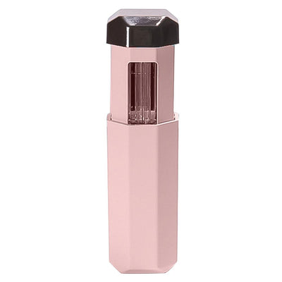 Portable UVC germicidal wand with an octagonal light blue body and a dark brown cap, featuring visible UVC bulbs. - Image 14