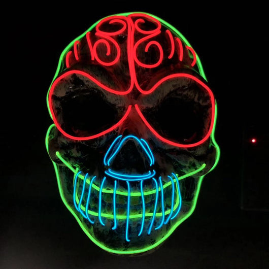 Máscara Calavera LED Brillante para Halloween - Image 3