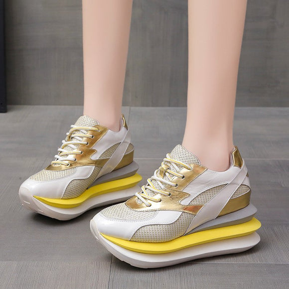 Zapatos Casuales Elevadores con Plataforma Gruesa y 6cm de Altura
