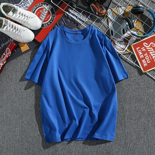 Camiseta Hombre Algodón Puro Manga Corta Suelta Estilo Coreano - Image 24