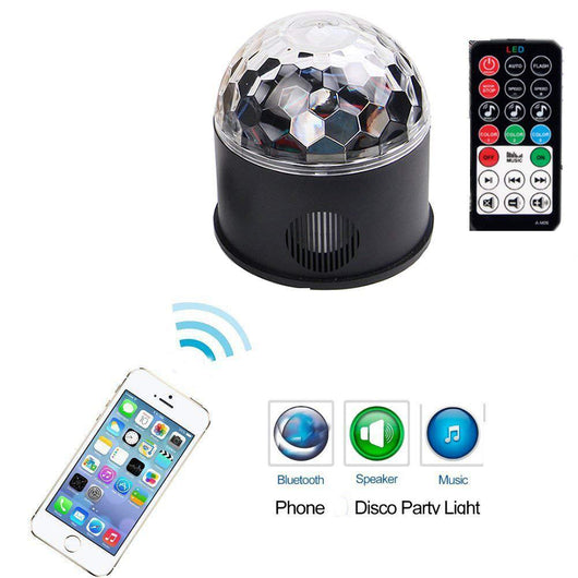 Bola Mágica de Luces DJ con 9 Colores, Bluetooth y Control por Sonido - Image 3