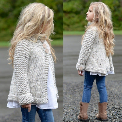 Cardigan Abrigo para Niñas - Suéter Versátil y Cómodo