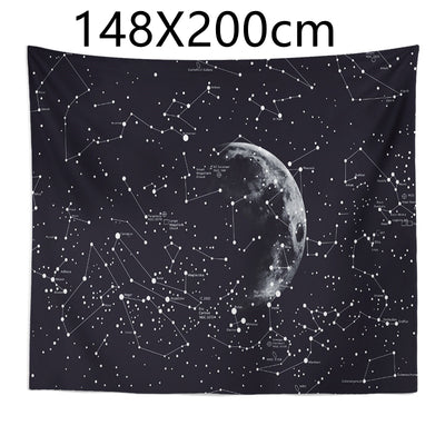 Manta Tapiz Constelaciones Cielo Estrellado Patrón Galaxia Decoración de Dormitorio - Image 4