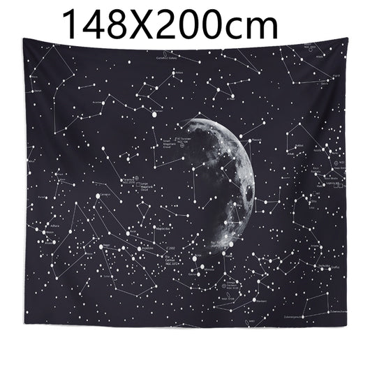 Manta Tapiz Constelaciones Cielo Estrellado Patrón Galaxia Decoración de Dormitorio - Image 4