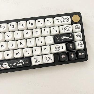 Keycap Gato Fantasy MOA - Diseño Minimalista Blanco y Negro - Image 9