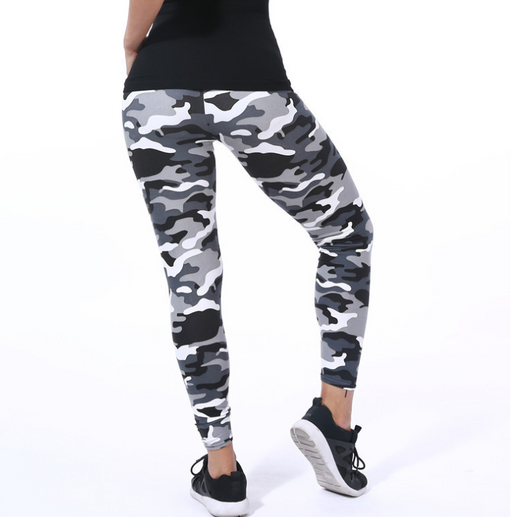 Leggings Estampado Camuflaje Floral Moda Europea y Americana - Image 5