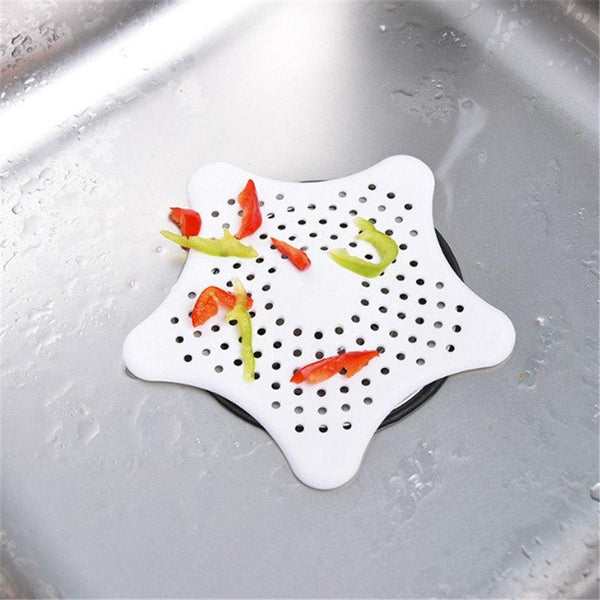 Protector Antiobstrucción de Drenaje en Silicona con Diseño de Estrella