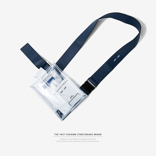 Riñonera Transparente INFLATION - Bolso de Cintura PVC Premium para Viajes