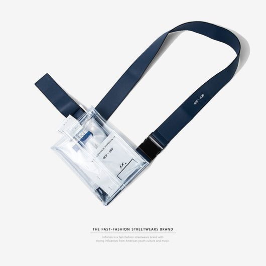 Riñonera Transparente INFLATION - Bolso de Cintura PVC Premium para Viajes
