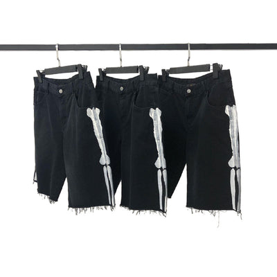 Shorts de Mezclilla con Estampado