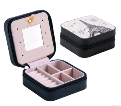 Joyero Portátil de Cuero para Viajes - Organizador Compacto de Joyas - Image 3