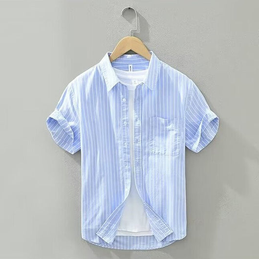 Camisa Estampada Tie-dye Japonés de Verano para Hombre - Image 10