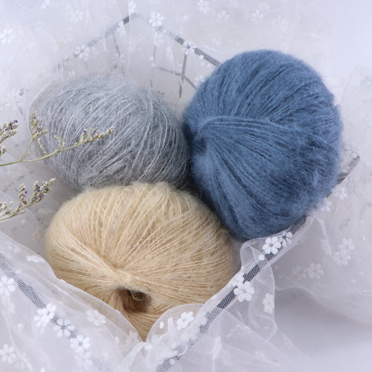 Suéter y chal de mohair para bebé con detalle de tejido - Image 45