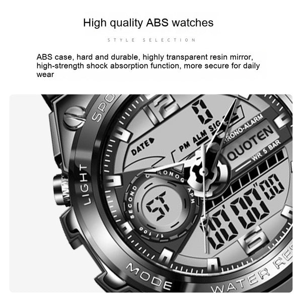 Reloj Deportivo Multifunción Resistente al Agua con Tecnología Quartz