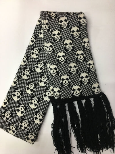Bufanda Tejida Jacquard Gruesa Calavera - Abrigo Casual - Image 12