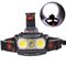 Linterna Frontal LED COB T6 de 3 Lámparas - Visión Ultra Clara
