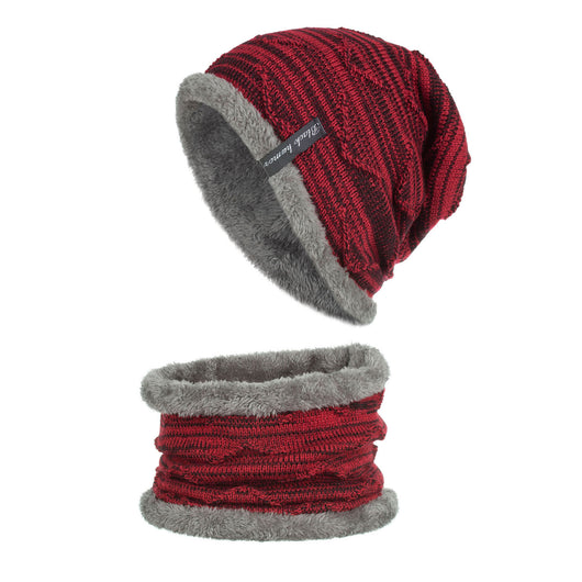 Gorro de Lana Tejido con Diseño Diagonal y Protección para Barbilla - Image 21