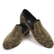 Zapatos Casuales Lefu para Hombre con Suela de Diamante Dorado y Cuero Abrasivo Negro