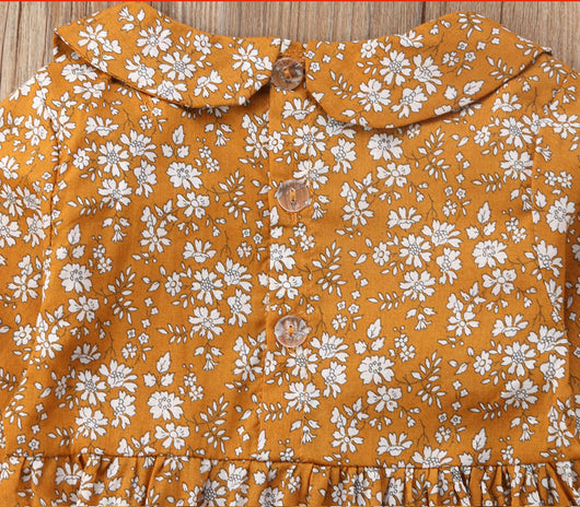 Pelele para Bebé Niña con Mangas Largas y Estampado Floral - Cierre en Espalda - Image 2