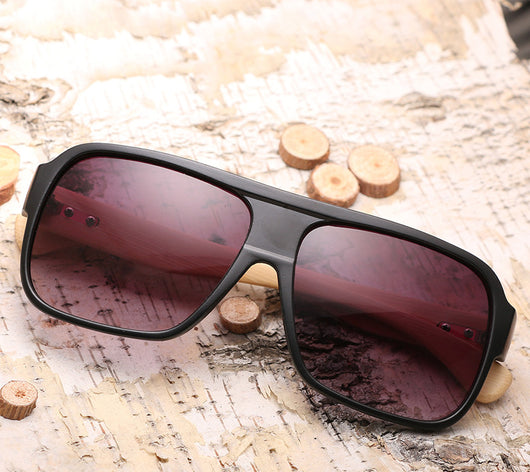 Gafas de Sol Cuadradas de Madera - Image 2