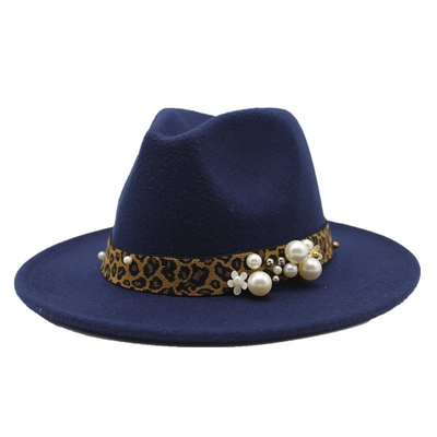 Sombrero Fedora de Lana para Mujer con Ala Ancha - Image 8