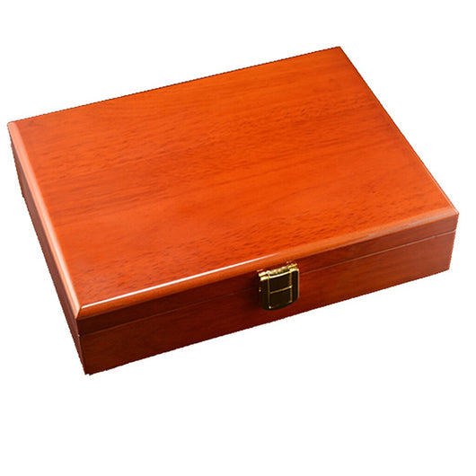 Caja de Almacenamiento de Lujo para Gemelos y Anillos con Acabado Piano