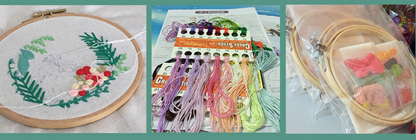 Kit Completo de Bordado Artesanal DIY