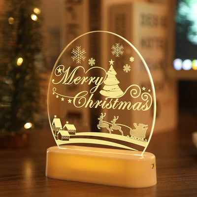 Lámpara Nocturna Decorativa Muñeco de Nieve en Acrílico - Image 18