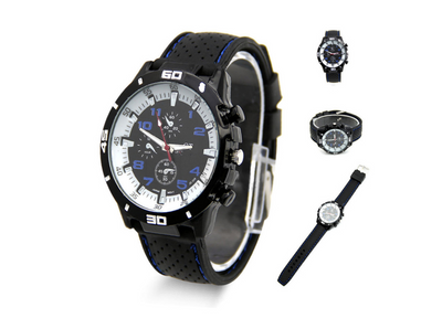 Reloj Deportivo para Hombre Diseño Racing con Correa de Silicona - Image 4