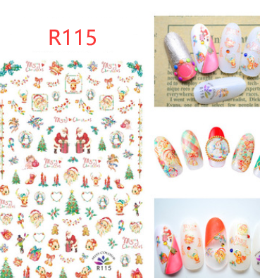 Calcomanías navideñas para uñas - Adornos y diseños festivos - Image 7