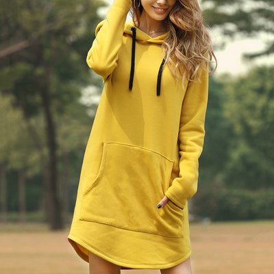 Vestido Sudadera con Capucha y Bolsillos - Image 13