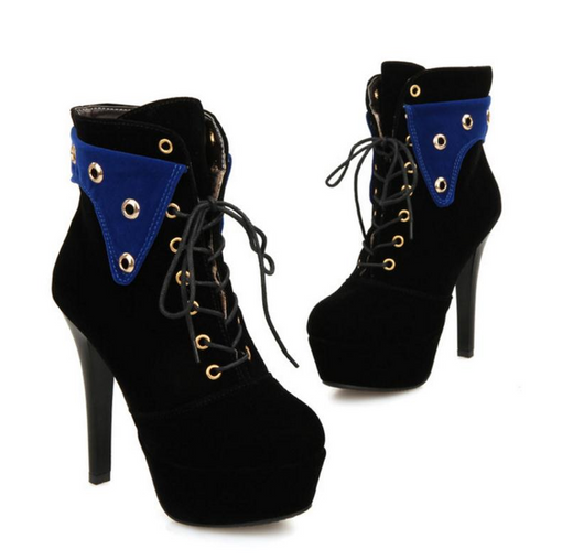 Botas Stiletto Plataforma Impermeables con Punta Redonda para Mujer - Image 7