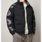 Chaqueta Acolchada para Hombre con Estampado Contraste