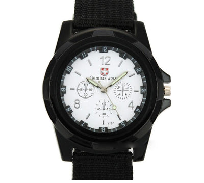 Reloj Militar Deportivo con Correa Tejida - Movimiento de Cuarzo Profesional - Image 4