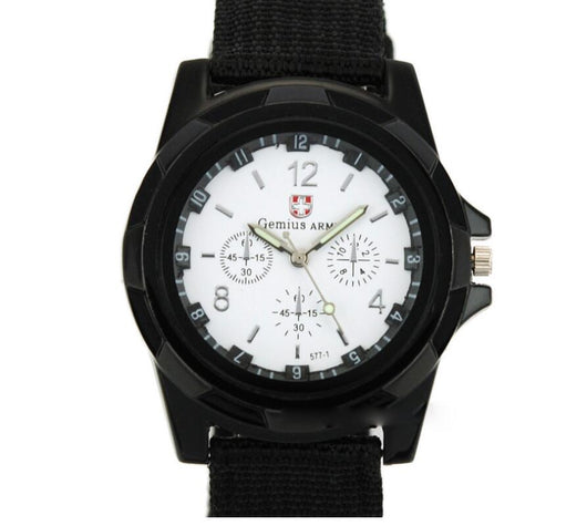 Reloj Militar Deportivo con Correa Tejida - Movimiento de Cuarzo Profesional - Image 4