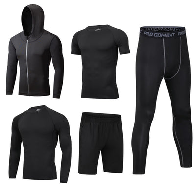 Conjunto Deportivo 5 Piezas de Secado Rápido para Gym y Actividades al Aire Libre - Image 12