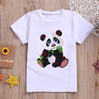 Playera Estampado Panda Manga Corta - Image 7