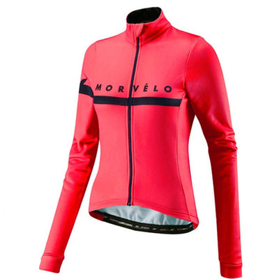 Jersey Ciclista de Forro Polar Manga Larga para Clima Frío - Image 6