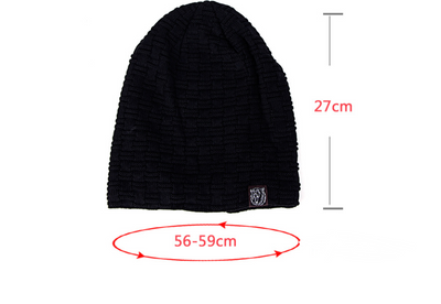 Gorro de Lana Tejida con Forro de Terciopelo para Invierno - Image 14