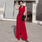 Jumpsuit Elegante con Escote en V y Moño