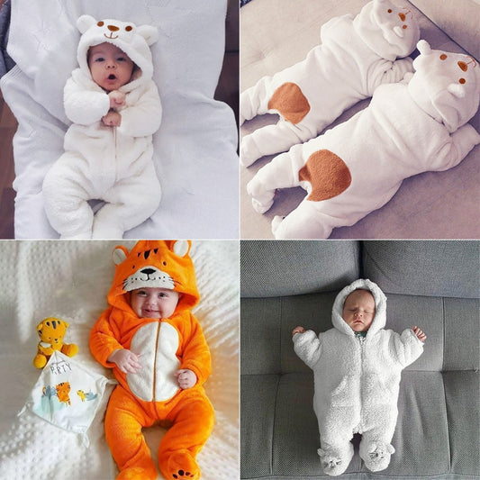 Pijama Enterizo de Bebé en Velvet Cálido